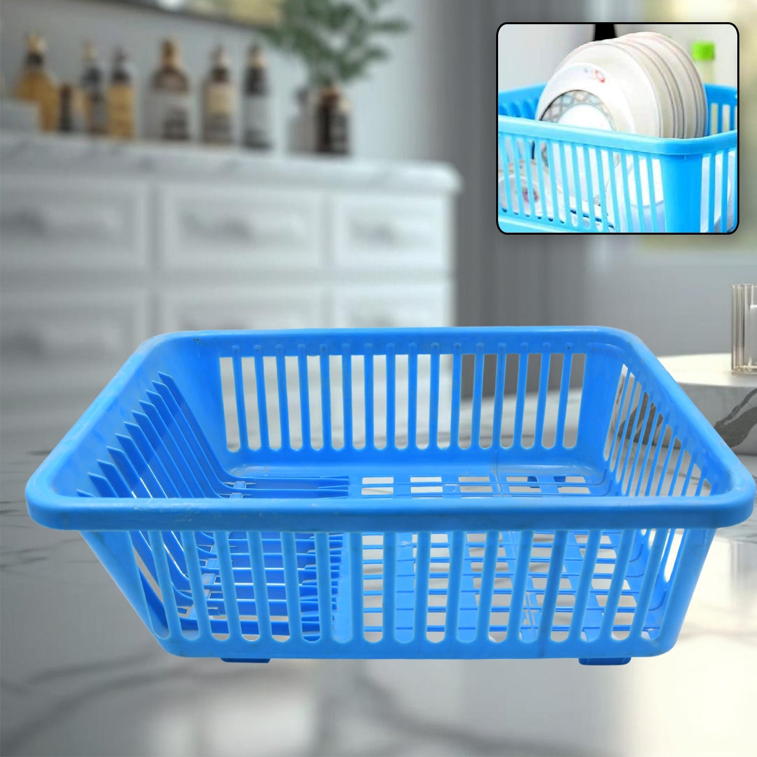 Unbreakable Plastic 3 in 1 Kitchen Sink Drainer Drying Rack (Without Bottom Tray) (MOQ :- 6 Pc)