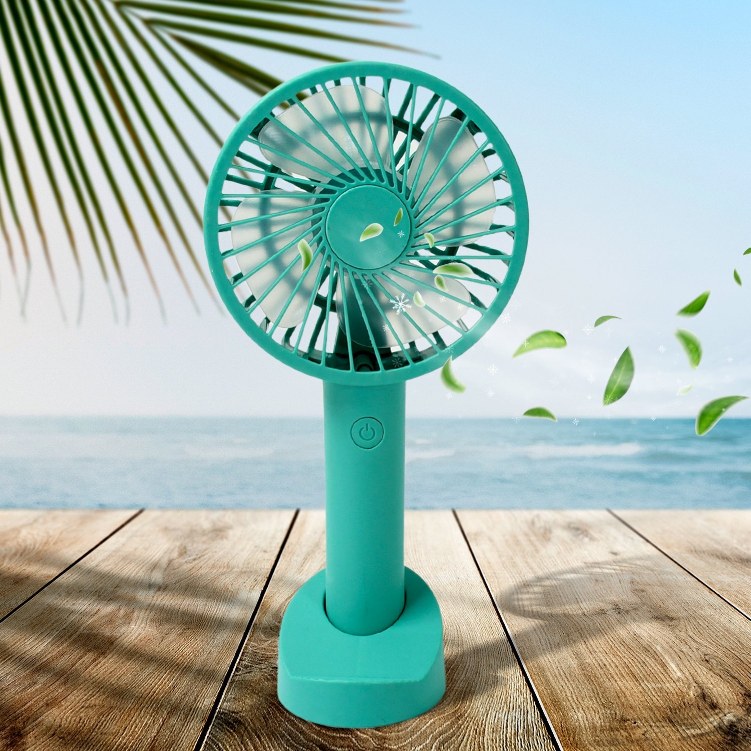 Portable Handheld Fan With 3 Speeds Battery Operated Fan Rechargeable Multi Colors As Base Phone Holder Fan (Battery Included)