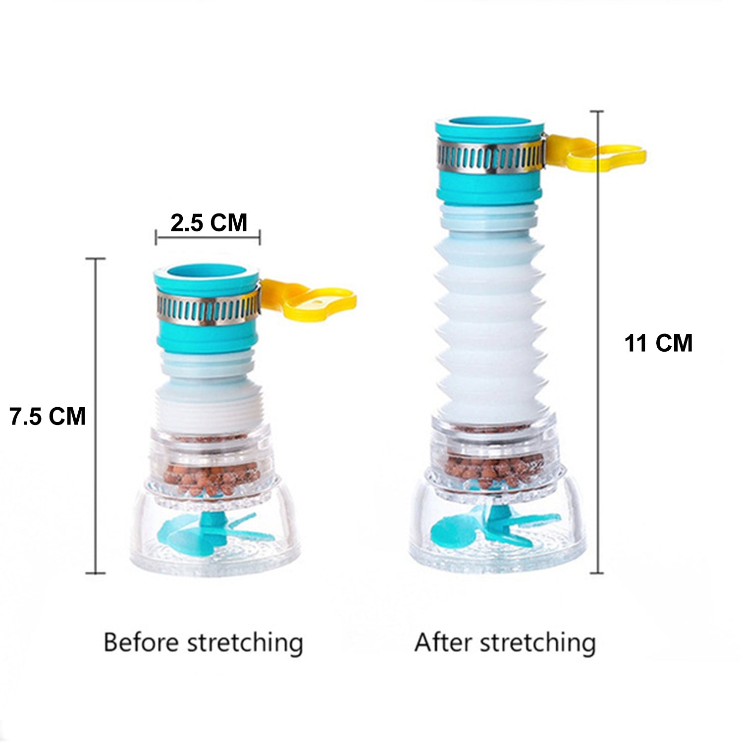 360 Degree Water Saving Faucet Expandable Water Valve Splash Regulator