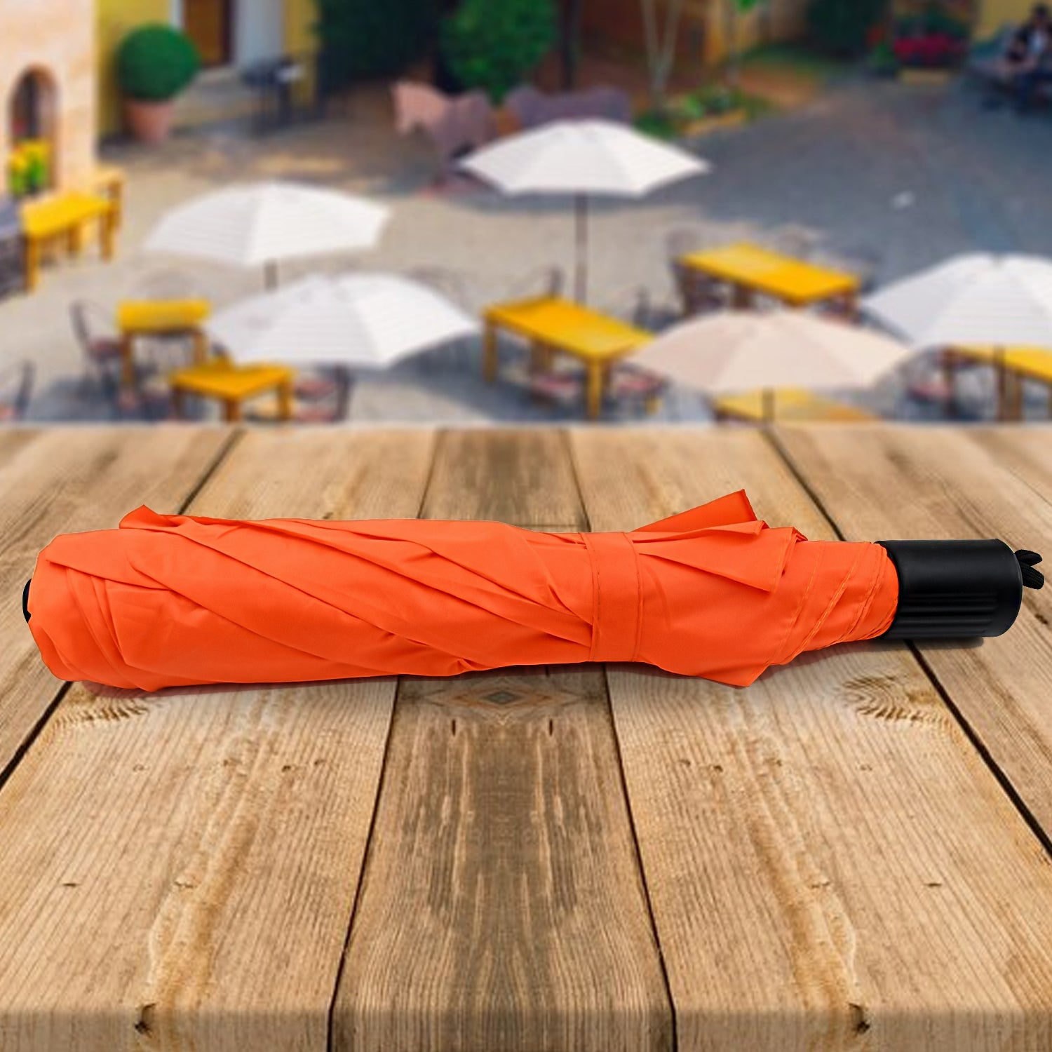 2-Fold Manual Open Umbrella | Windproof, Sunproof & Rainproof | Easy to Hold & Carry | Umbrella for Women, Men & Kids (1 Pc)