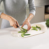 2389A Chop & Drain Vegetables Fruits Chopping Board Sleek Knife 