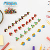 Fancy & Stylish Colorful Erasers, Mini Eraser Creative Cute Novelty Eraser for Children Different Designs Eraser Set for Return Gift, Birthday Party, School Prize (28 Pcs In 1 Packet)