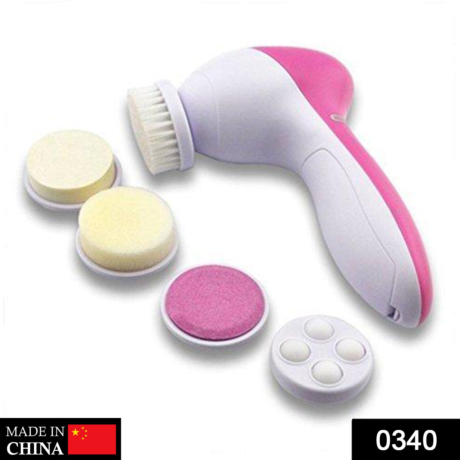 340 -5-in-1 Smoothing Body & Facial Massager (Pink) MPS Traders