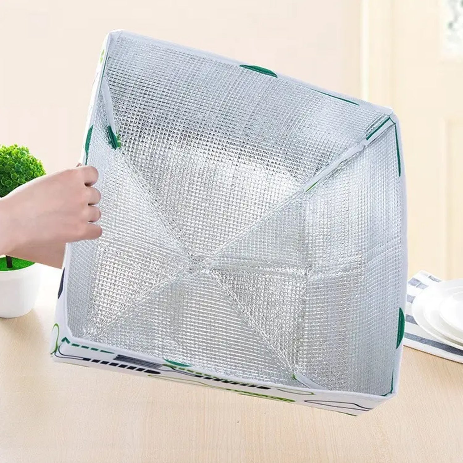 Foldable Food Covers Anti-dust Heat Pres Lid Foldable Cover for Hot Food Dish Insulation Cover, Food Warmer Cover, for Kitchen, Picnicervation Anti Fly Mosquito Kitchen