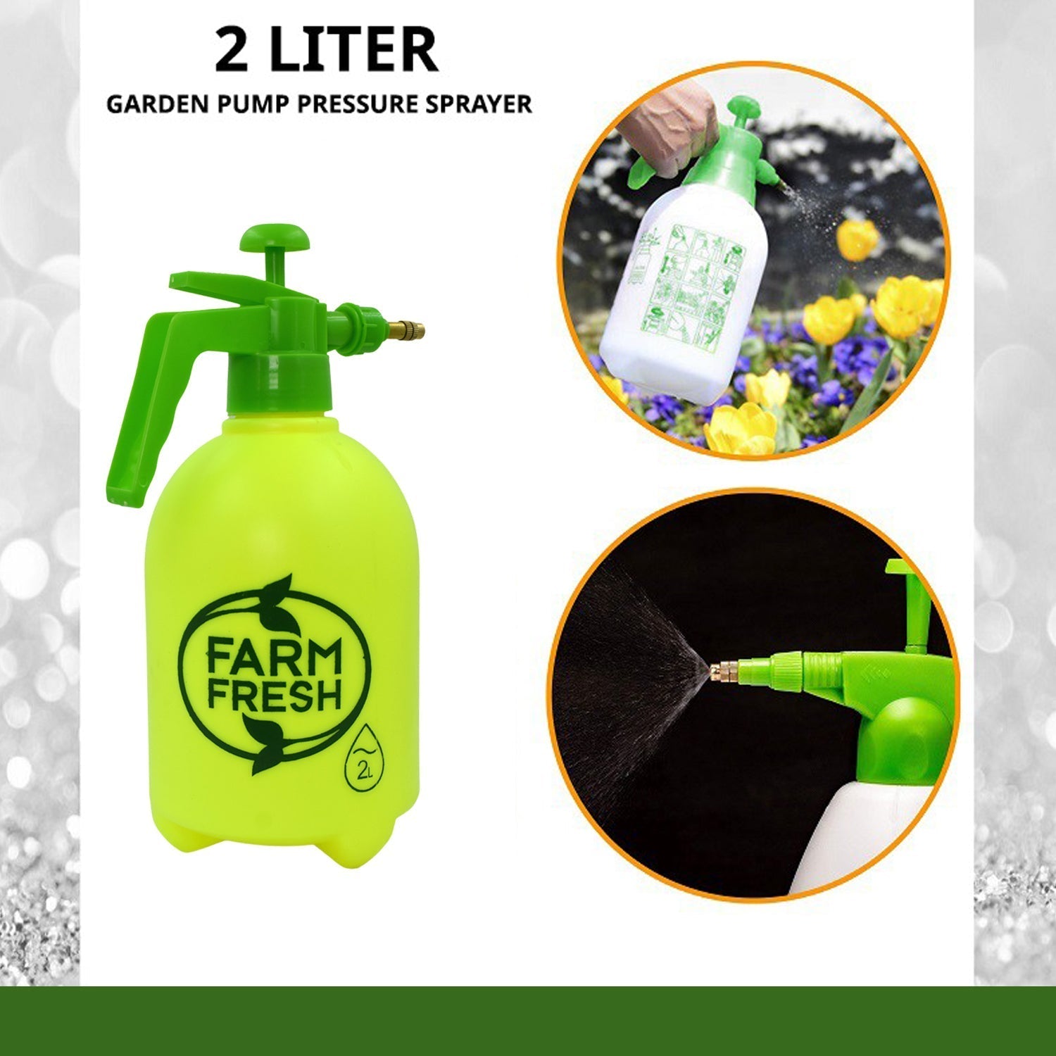 9024 2 L FF Garden Sprayer used in all kinds of garden and park for sprinkling and showering purposes. 