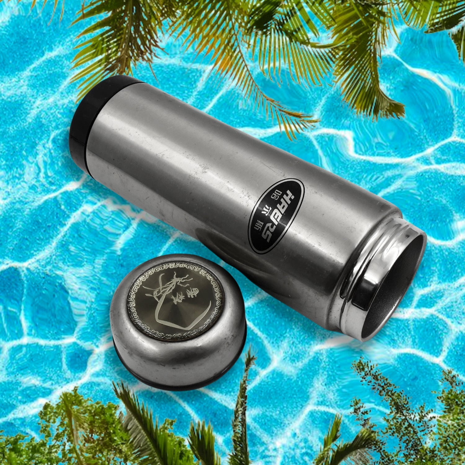 Stainless Steel Water Bottle, Fridge Water Bottle, Stainless Steel Vacuum Cup, Leak Proof, Rust Proof, Cold & Hot Thermos steel Bottle| Leak Proof | Office Bottle | Gym | Home | Kitchen | Hiking | Trekking | Travel Bottle (450 ML Approx)