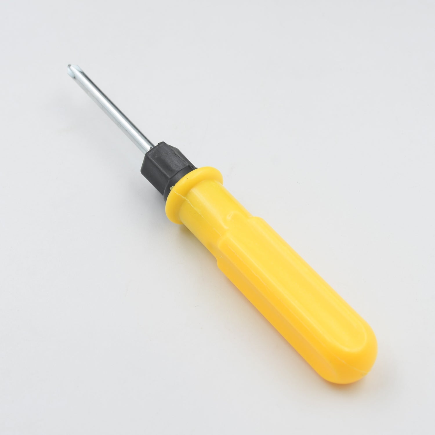 Small Pocket Size 2 in 1 Slotted Cross Head Double Sided Flat Magnetic Screwdriver with PVC Plastic Coated Handle (1 Pc)