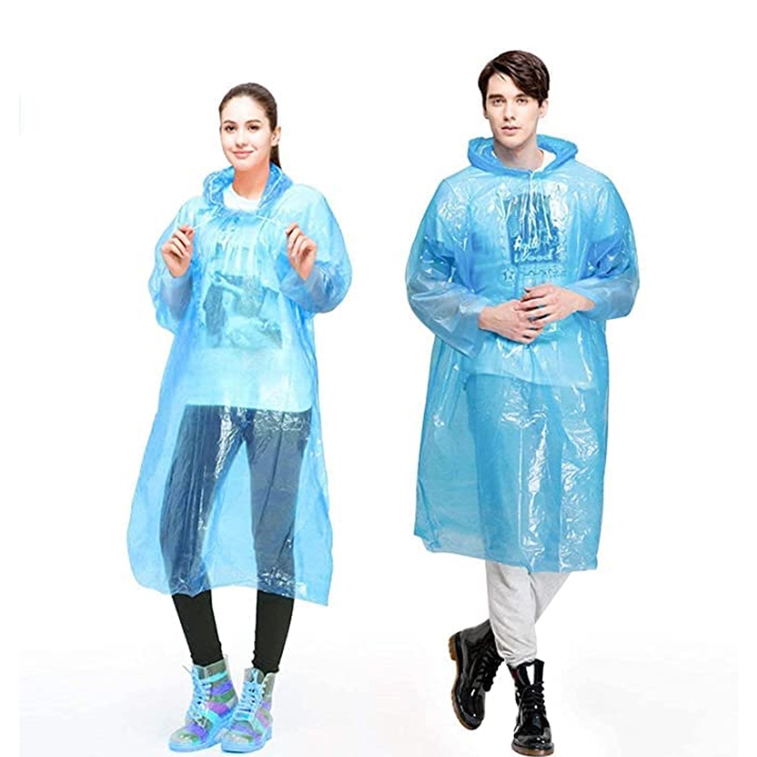 Plastic pocket sized Raincoat, Reusable Free Size Raincoat