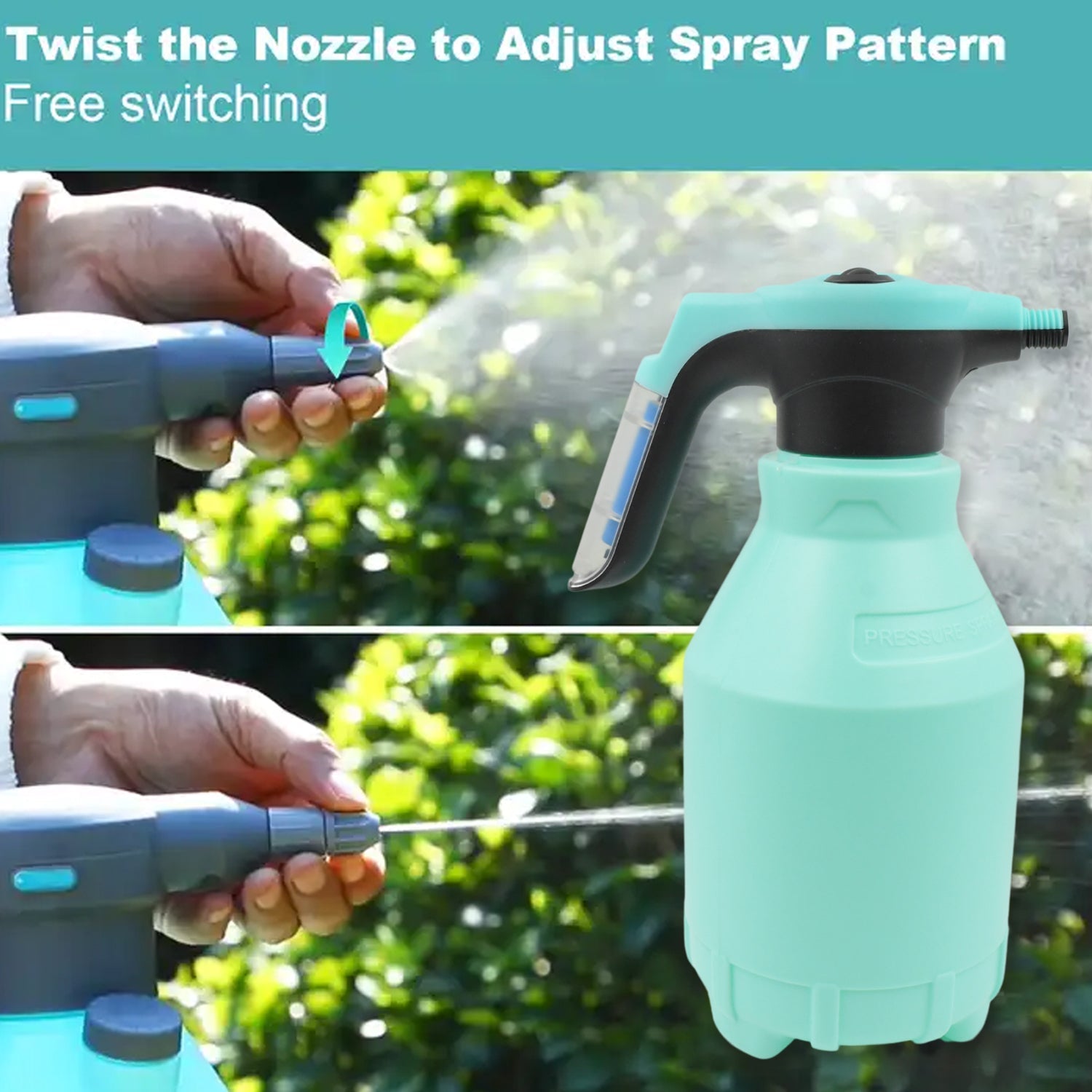 Electric Spray Bottle 3L Garden Sprayer Automatic Watering Can Rechargeable Battery Powered Sprayer For Garden Fertilizing (1Pc 3Ltr.)