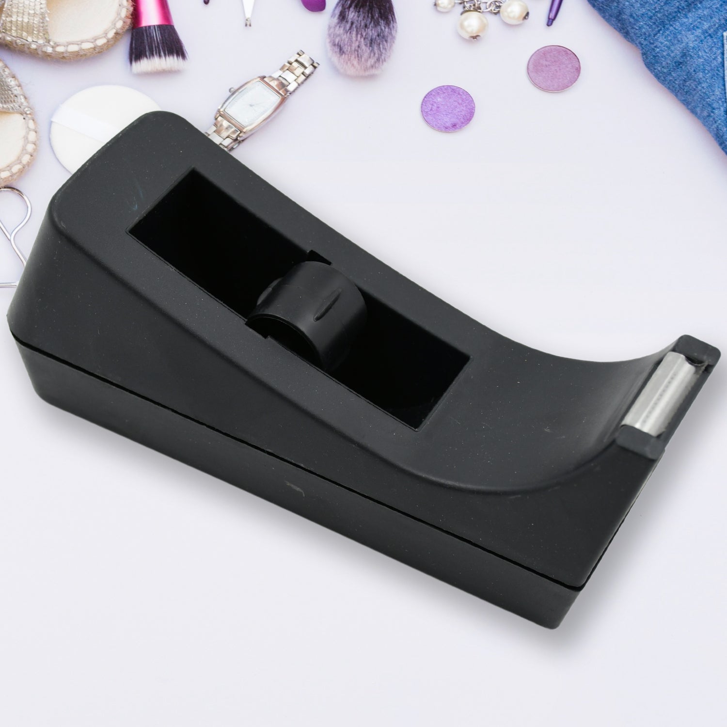 Plastic Tape Dispenser Cutter for Home Office use, Tape Dispenser for Stationary, Tape Cutter Packaging Tape School Supplies (1 pc / 464 Gm)