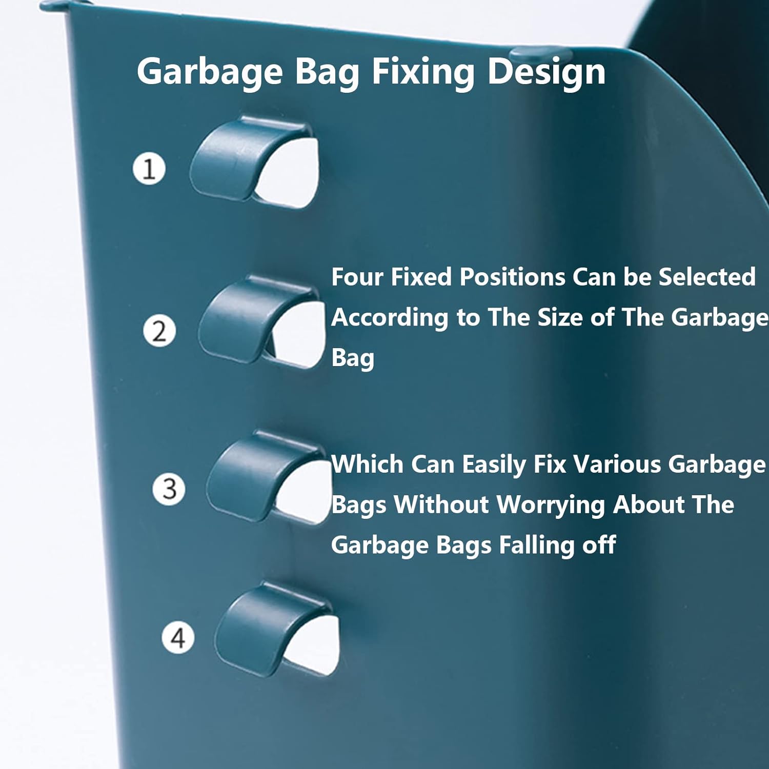 Expandable Trash Can (1 Pc): Plastic, Large Capacity, Kitchen & Bathroom