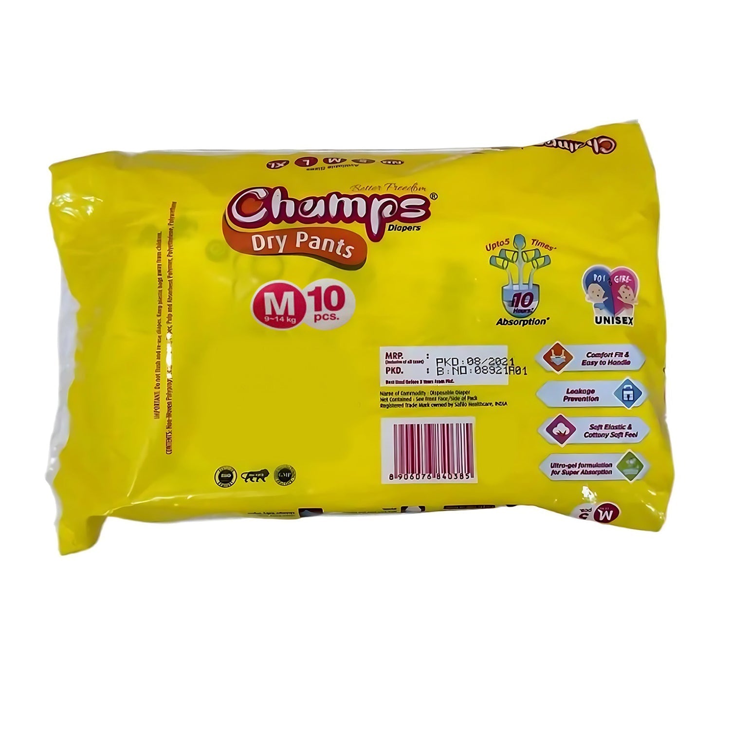 Travel Must-Have: Champs Medium Diaper Pants (10 Pcs) - Leakproof