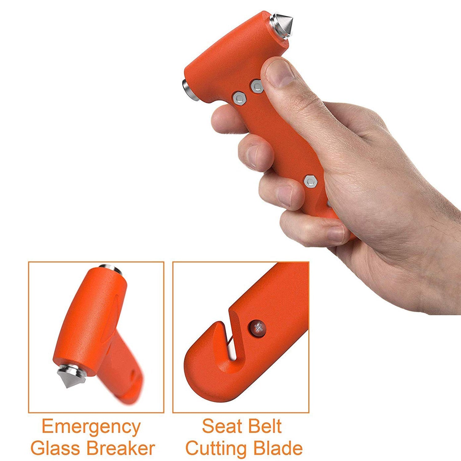 Car Safety Hammer,Emergency and Rescue Tool,Car Window Breaker and Seatbelt Cutter,Safety Hammer Emergency Rescue Tool,Car Window Breaking Seat Belt Cutter (1 Pc)