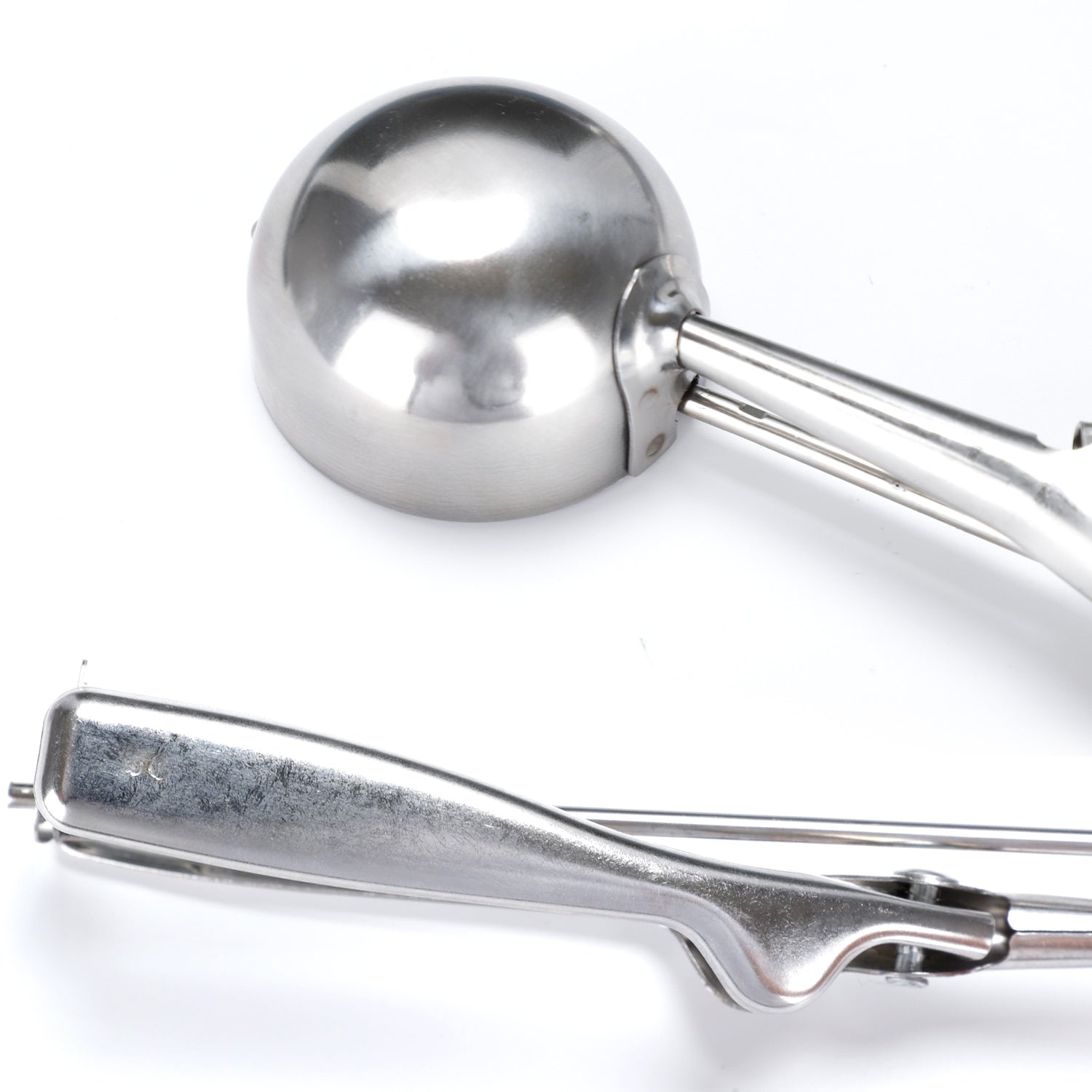 2523B Ice Cream Serving Scoop | Stainless Steel Premium Quality Ice Cream Serving Spoon Scooper with Trigger Release 