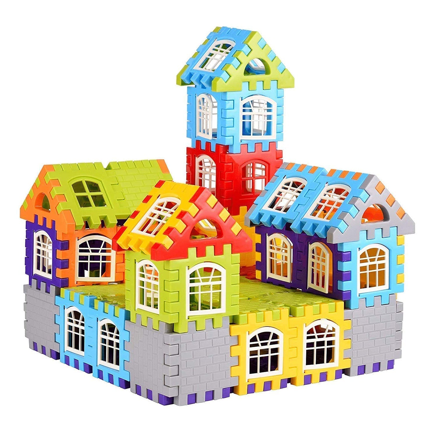 3911A 176PCS HOUSE BLOCKS TOY USED IN ALL KINDS FOR ENJOYING PURPOSES 