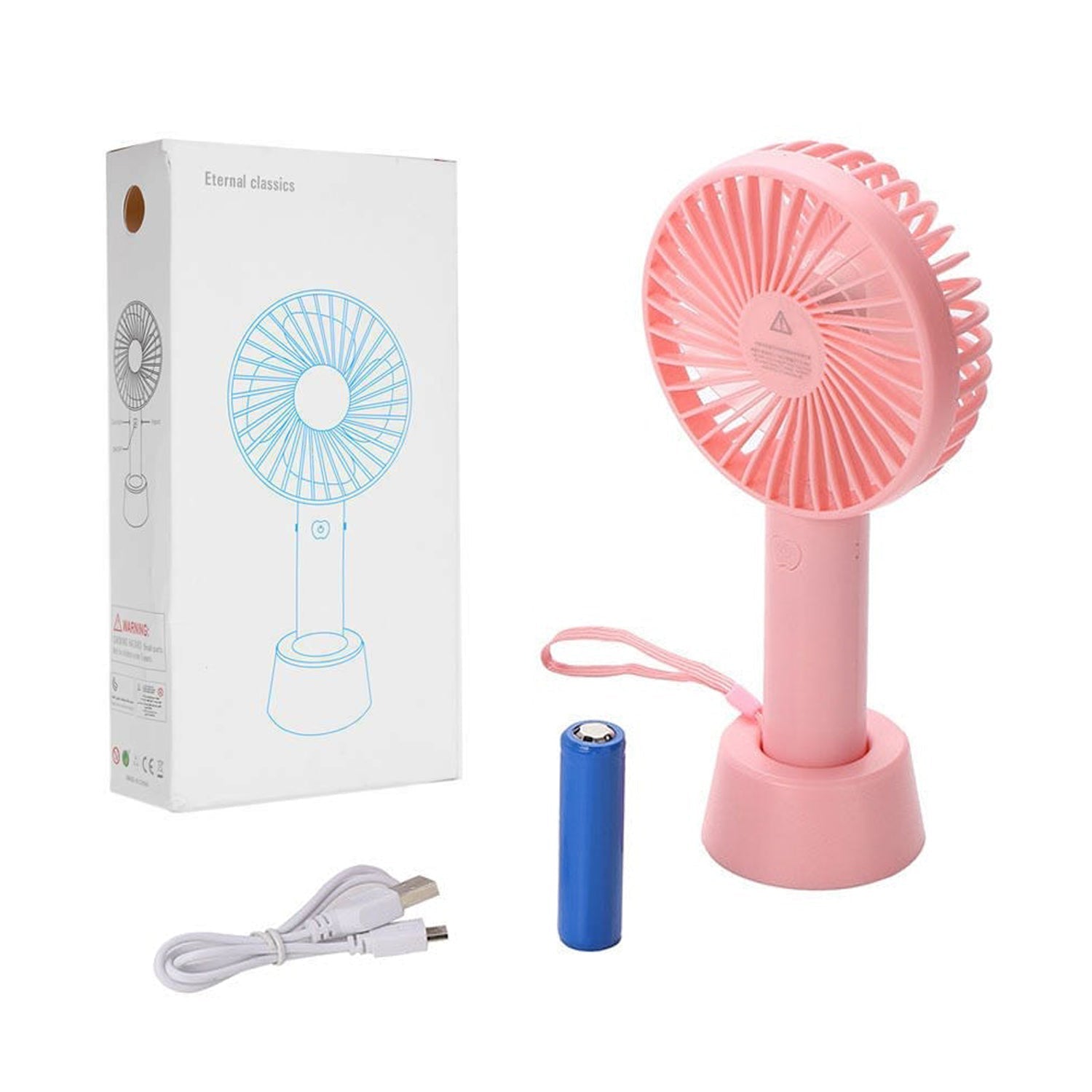 4787 Portable Handheld Fan used in summers in all kinds of places including household and offices etc. 