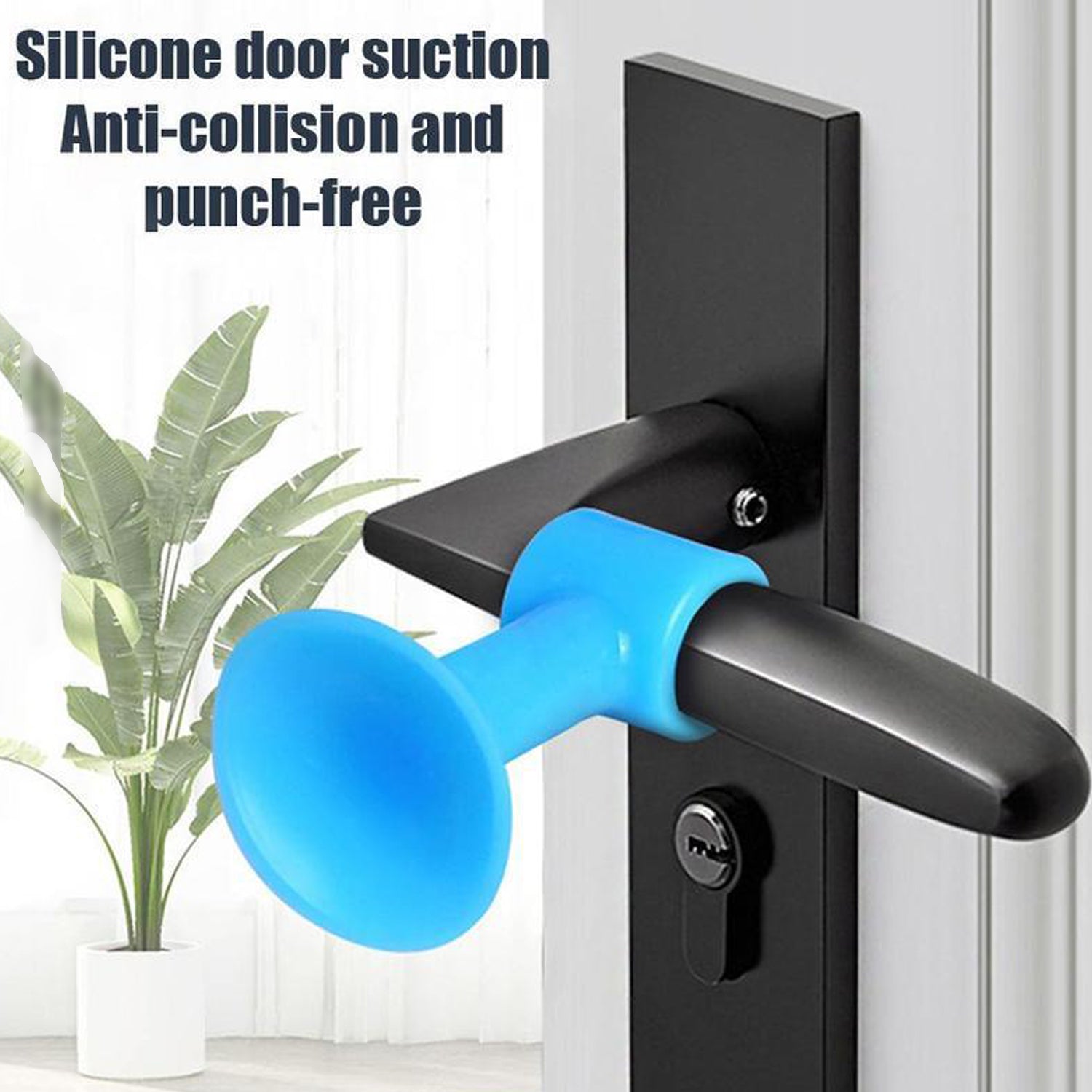 6127 Door Stopper Mini Anti-Collision Silicone Door Handle Crash Pad (Pack of 100Pc) 