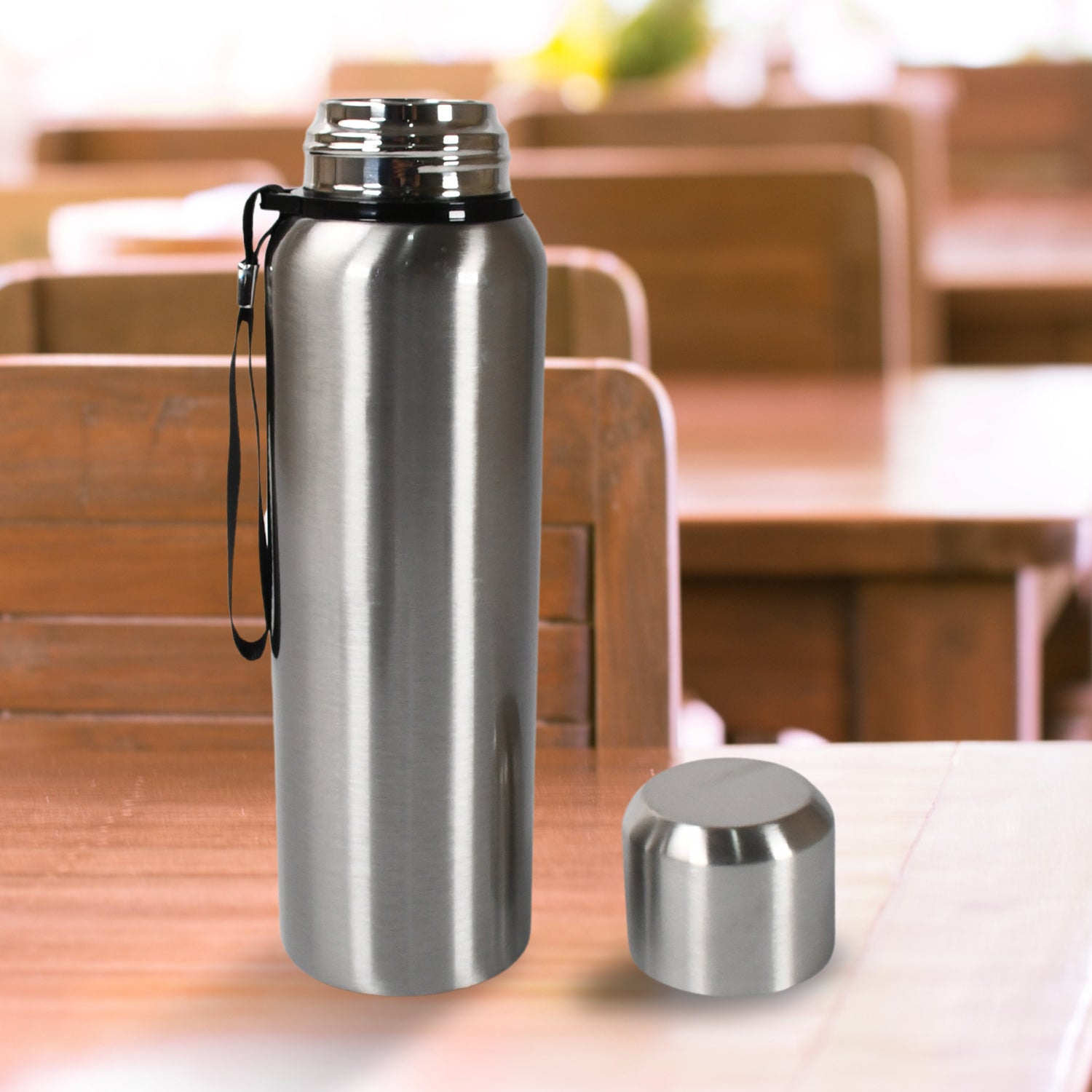 Stainless Steel Water Bottle, Fridge Water Bottle, Stainless Steel Water Bottle Leak Proof, Rust Proof, Cold & Hot Thermos steel Bottle| Leak Proof | Office Bottle | Gym | Home | Kitchen | Hiking | Trekking | Travel Bottle (1000ML)