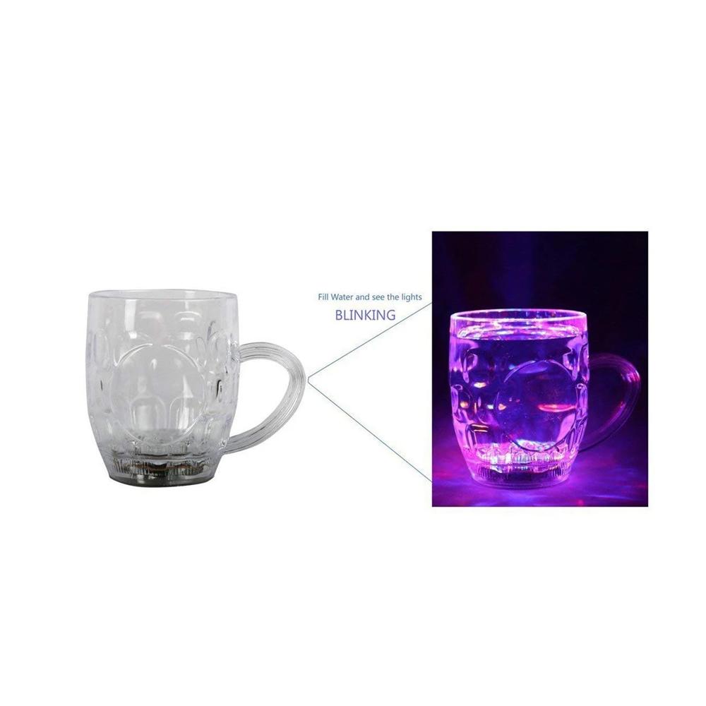 619 Led Glass Cup (Rainbow Color) 