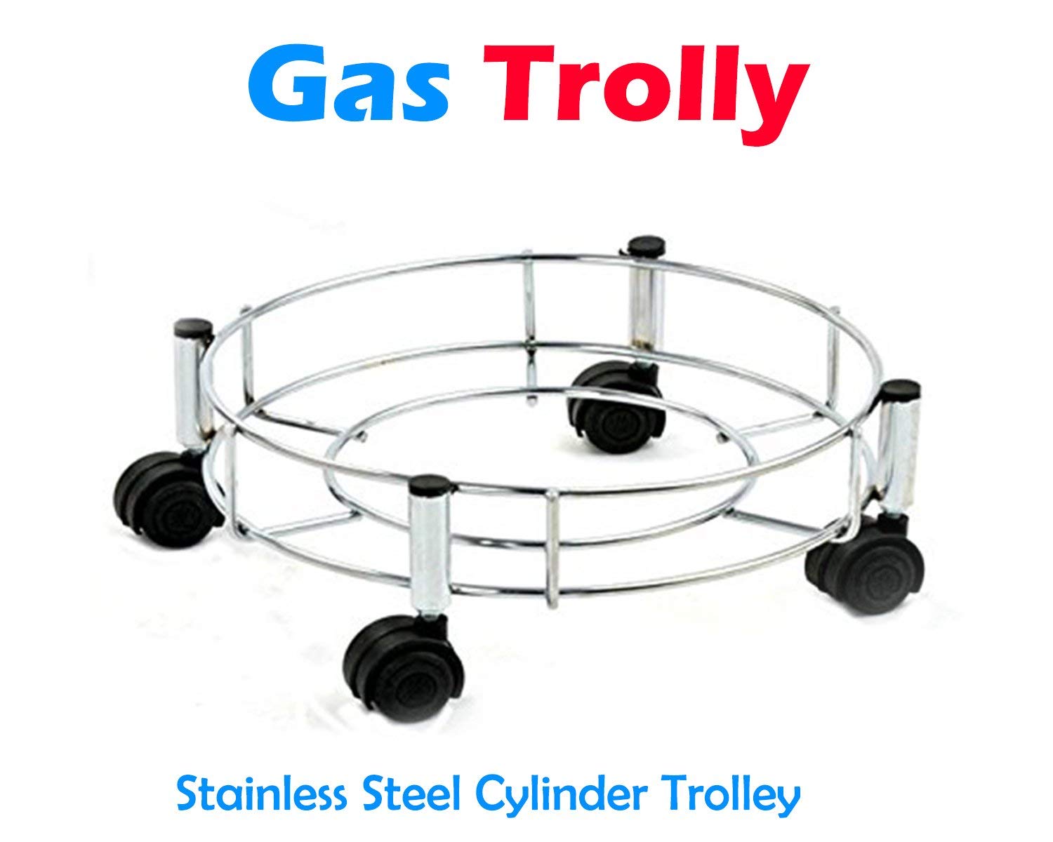 118 Stainless Steel Gas Cylinder Trolley 