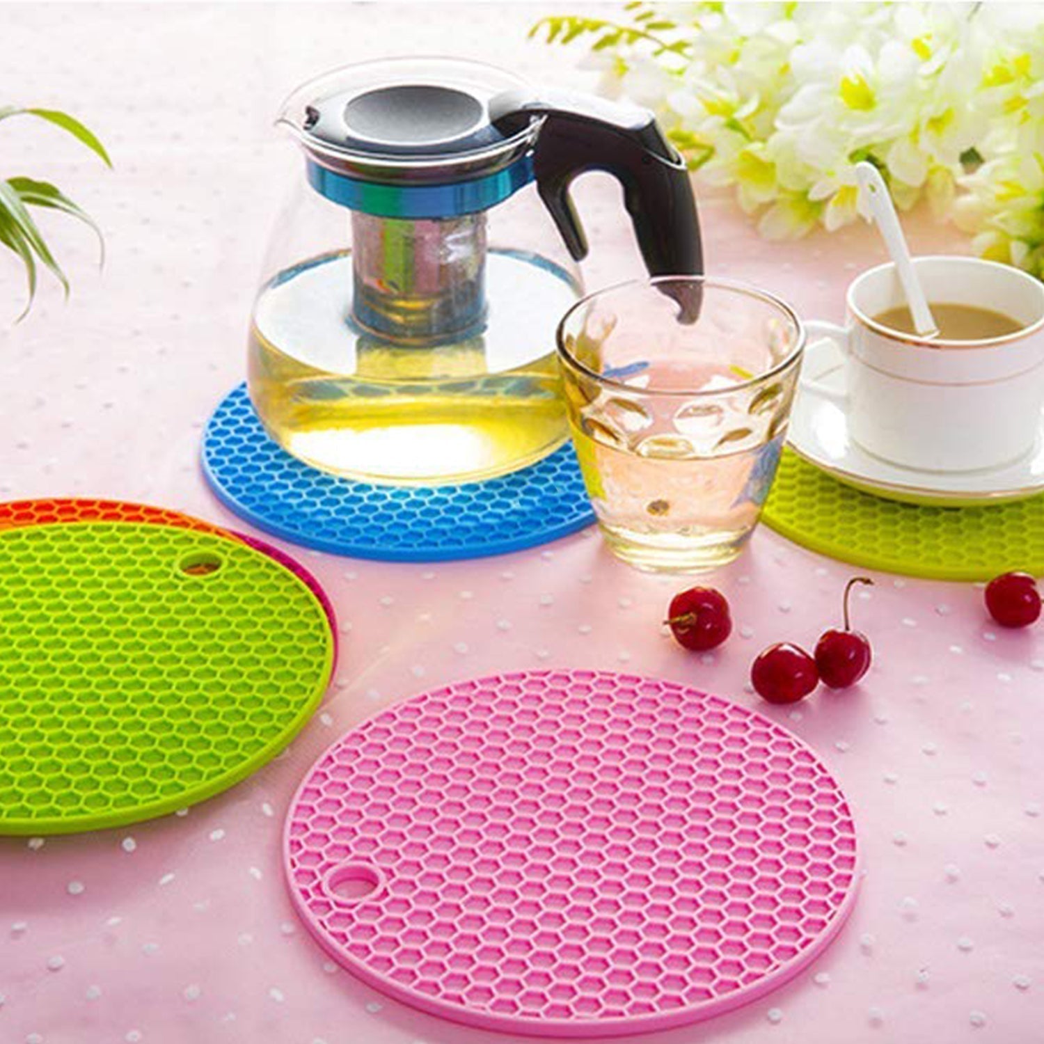 4778 1Pc Silicone Hot Mat used for breakfast, lunch and dinner purposes in different-different places. 