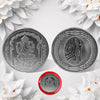 Ganesh Ji, Silver color Coin for Gift & Pooja | Silver Coin | Silver Coin / Diwali Gift (1 Pc / (Metal is not silver)