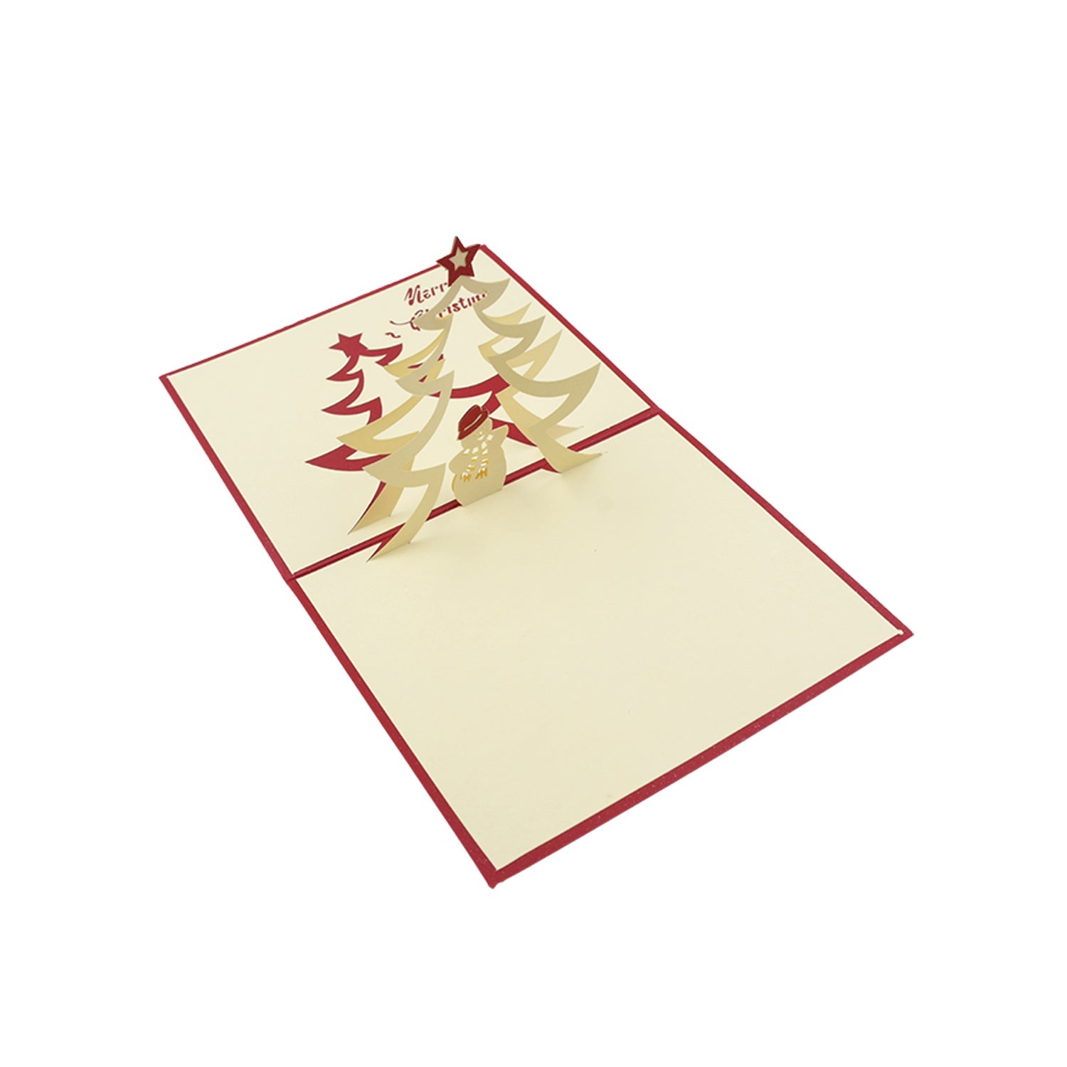 Unique 3D Pop-Up Wishing Card (Christmas): 1 Pc