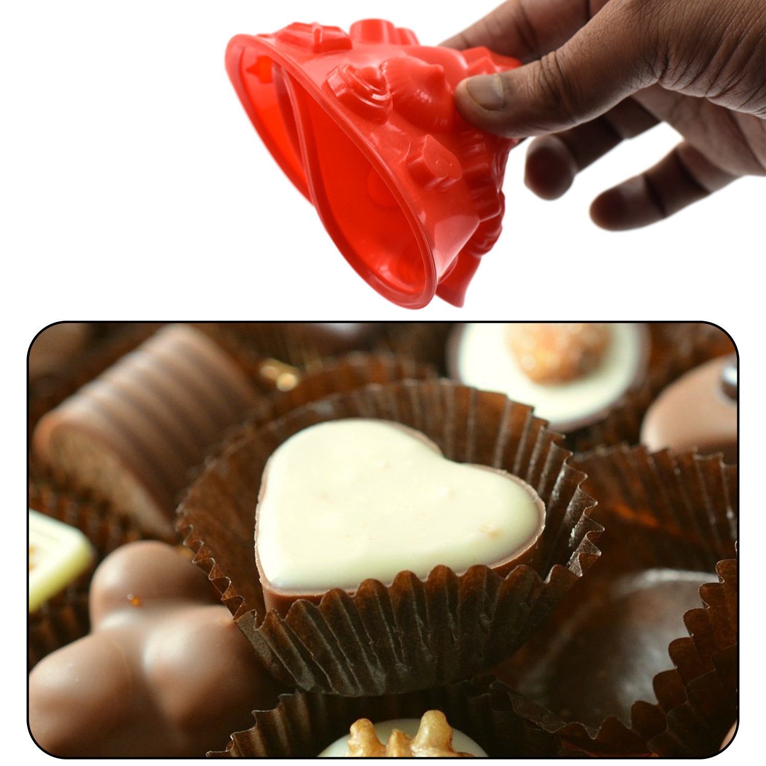 4737 19 Cavity Mix Shape Chocolate Mould (1Pc Only) 