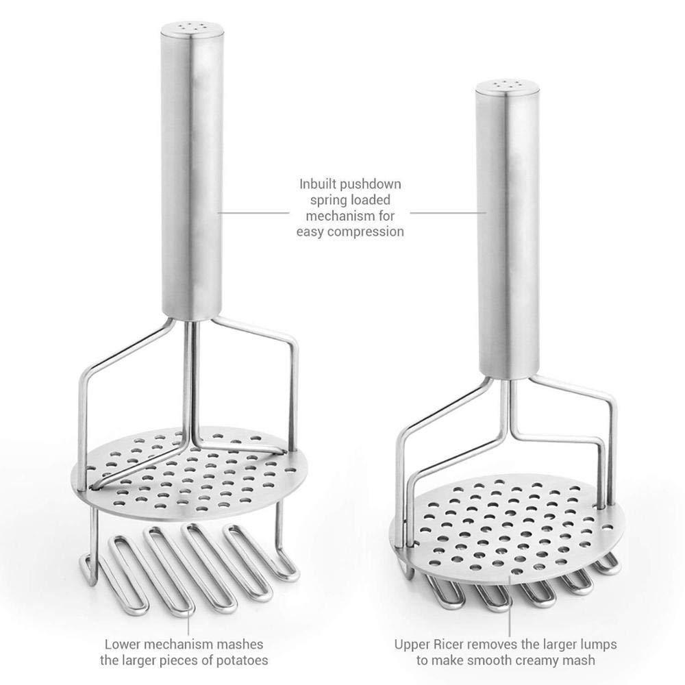 750_Stainless Steel Hand Masher (Mash for Dal/Vegetable/Potato/Baby Food/pav bhaji) 