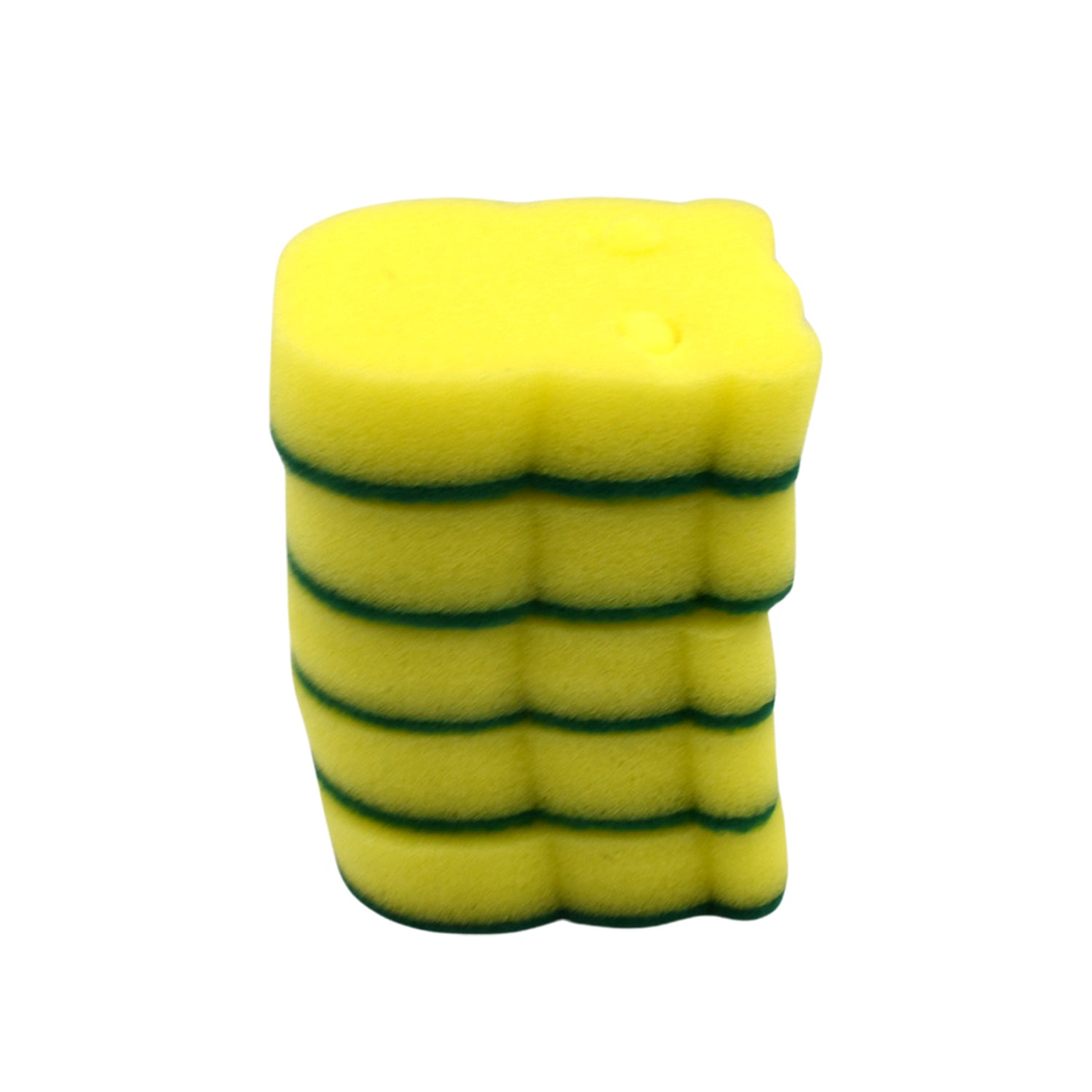 Heavy Duty Scrub Sponge, Non-Scratch Super Absorbent Cleaning Kitchen Sponges, Sponge Scourers Multi-Use for Kitchen, Bathroom, Furniture, Dishes & Steel Wash (5 Pcs Set)