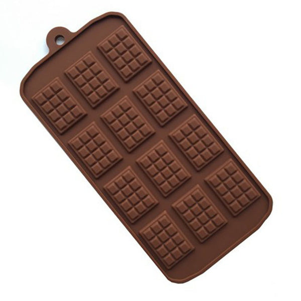 1161 Silicone Mini Choco Bar Mould - 12 Cavity 