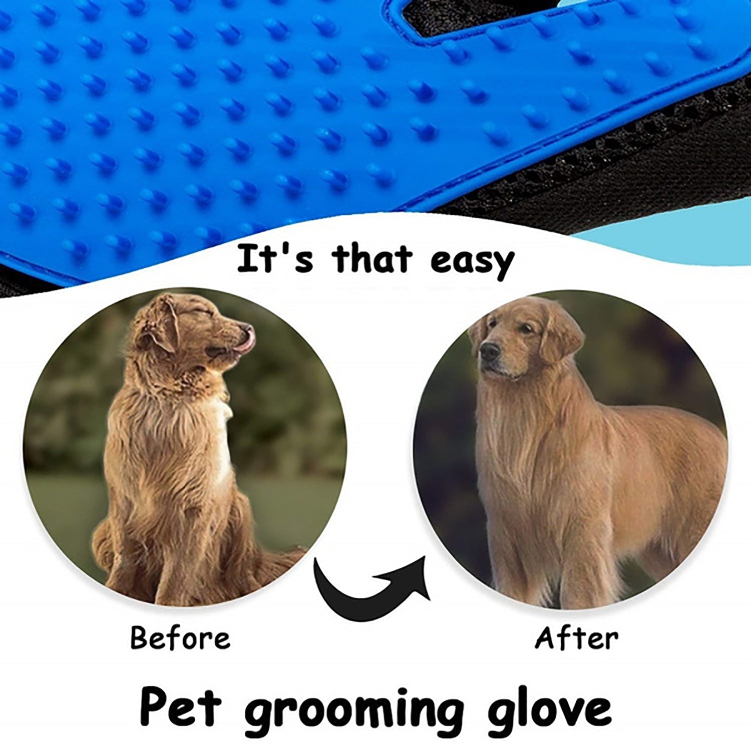 4681 Pet Hair Remover Glove & Self Cleaning Fur Remover 