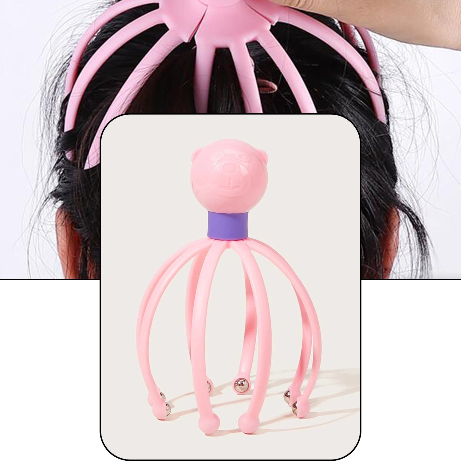 6098 Octopus Stress Relief Therapeutic  Scalp Massager 