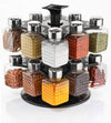 All New Square 16 Bottle Design 360 Degree Revolving Spice Rack Container Condiment, Pieces Set, Square Small Container