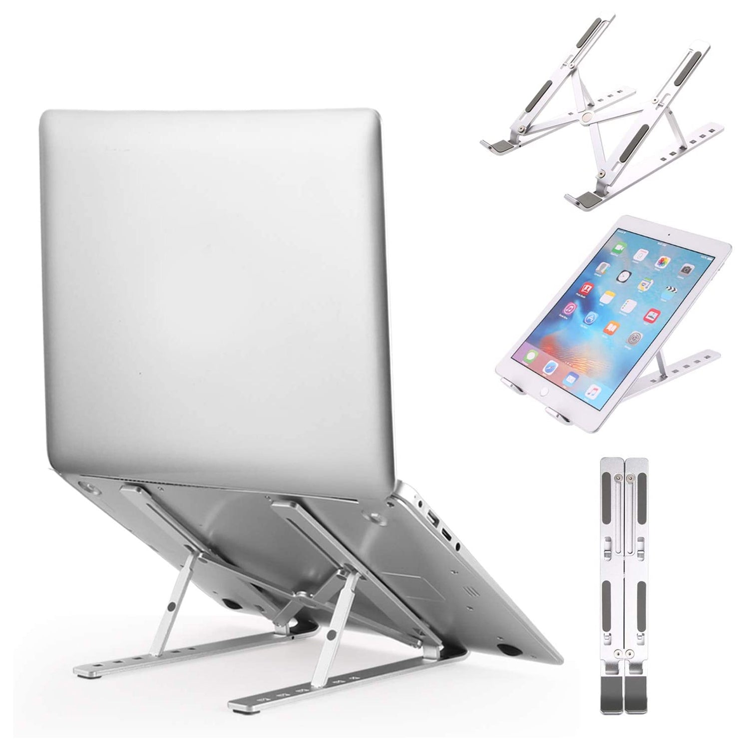 Adjustable  Ergonomic Foldable Portable Laptop Stand, Holder Riser Computer Tablet Stand