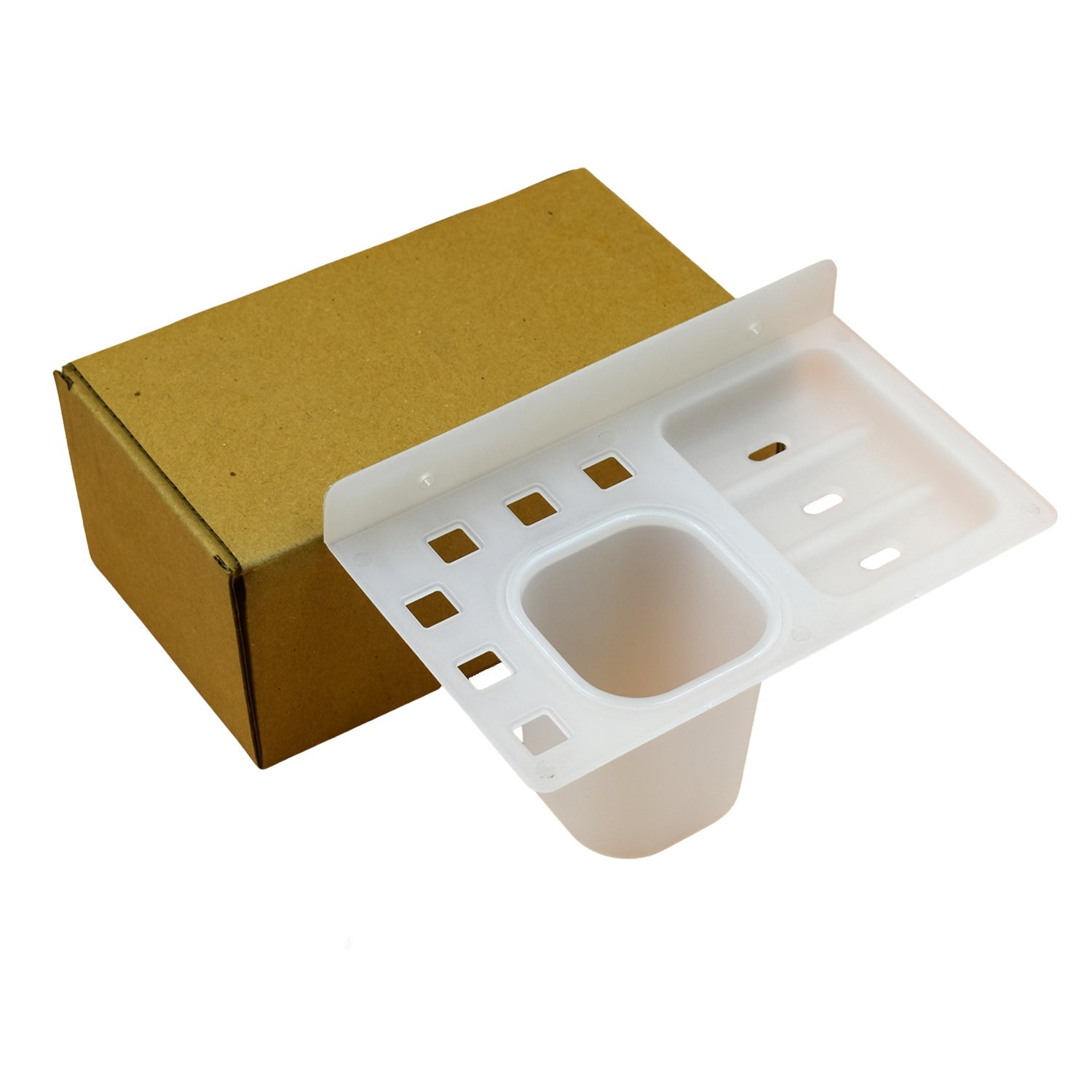 4776 3 in 1 Plastic Soap Dish and plastic soap dish tray used in bathroom and kitchen purposes. 