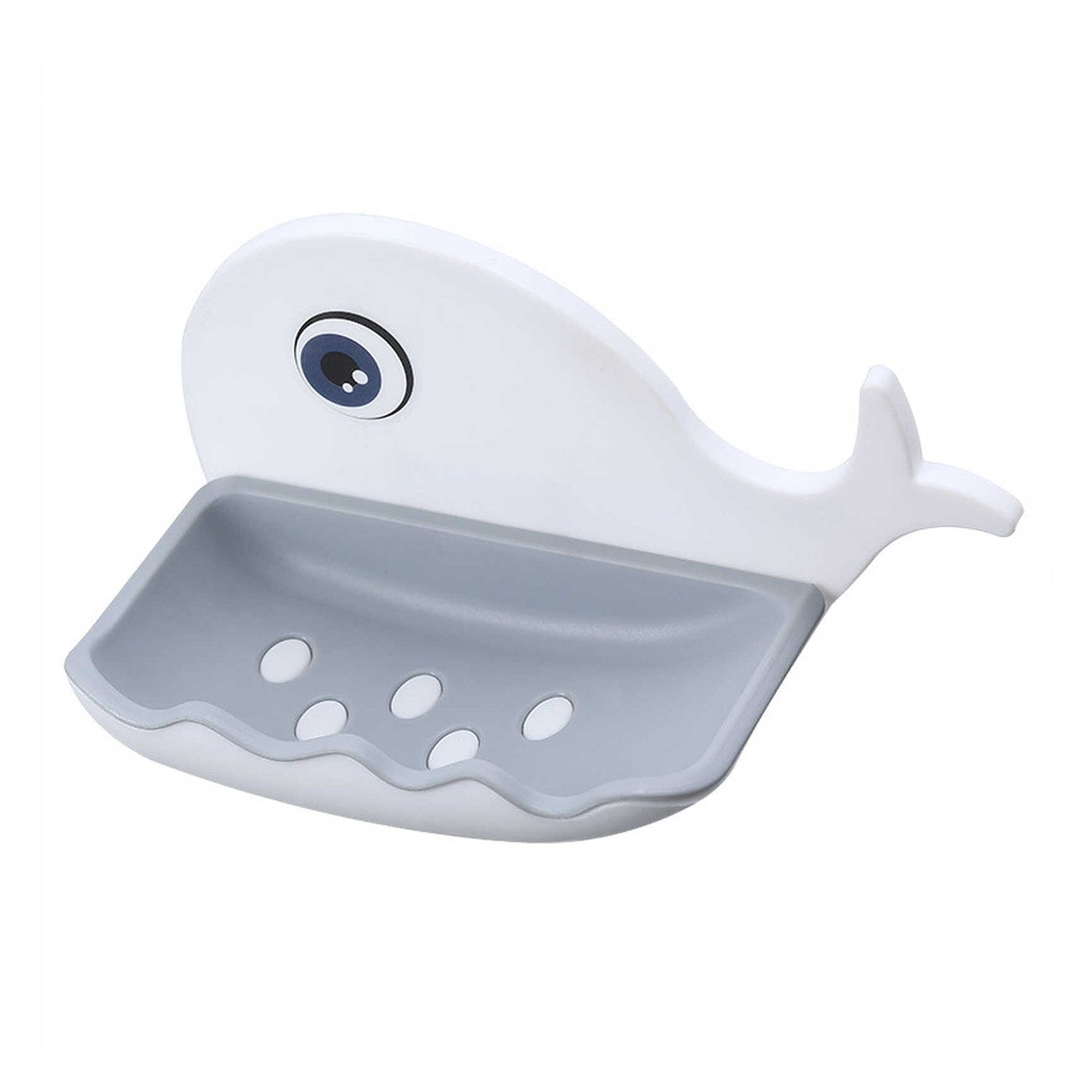 4747 Fish Shape Soap Dish Adhesive Waterproof Wall Mounted Bar Soap Dish Holder  (Pack of 2Pc) 