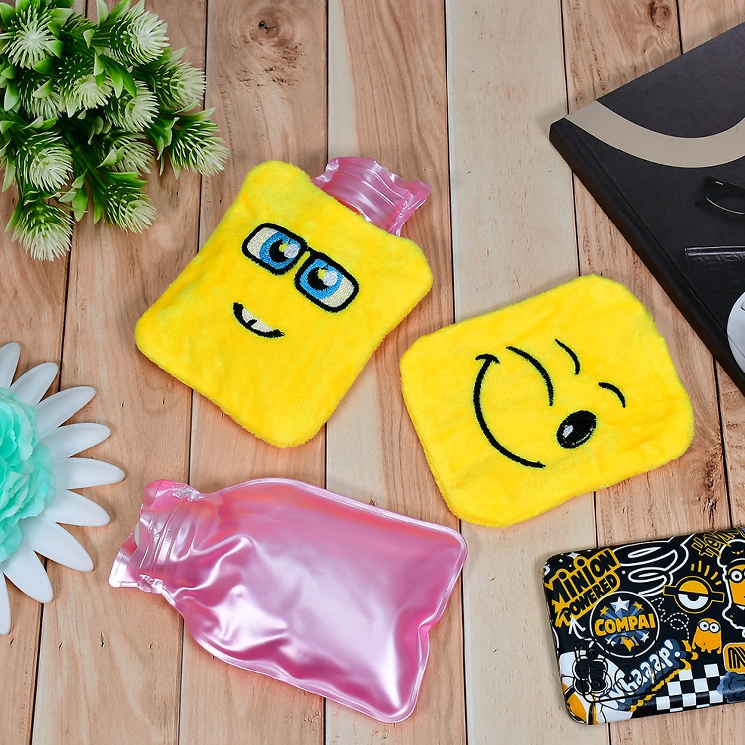 Fun Emoji Relief (1 Pc): Mini Hot Water Bag for Aches & Pains