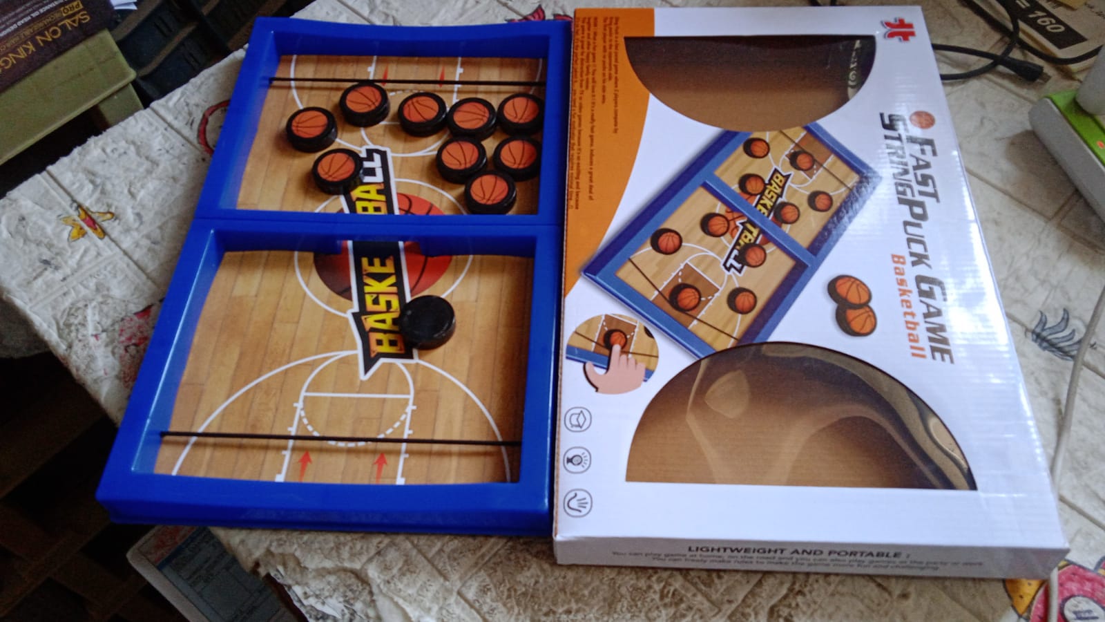 Fast Sling Basketball Puck Game Paced Table Desktop Battle Ice Hockey Game for Adults and Kids Parent-Child Winner Board Games Interactive Toy, Desktop Table Game