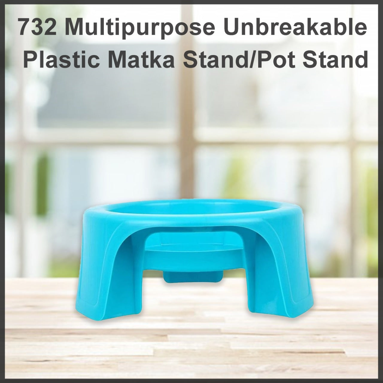 732 Multipurpose Unbreakable Plastic Matka Stand/Pot Stand 