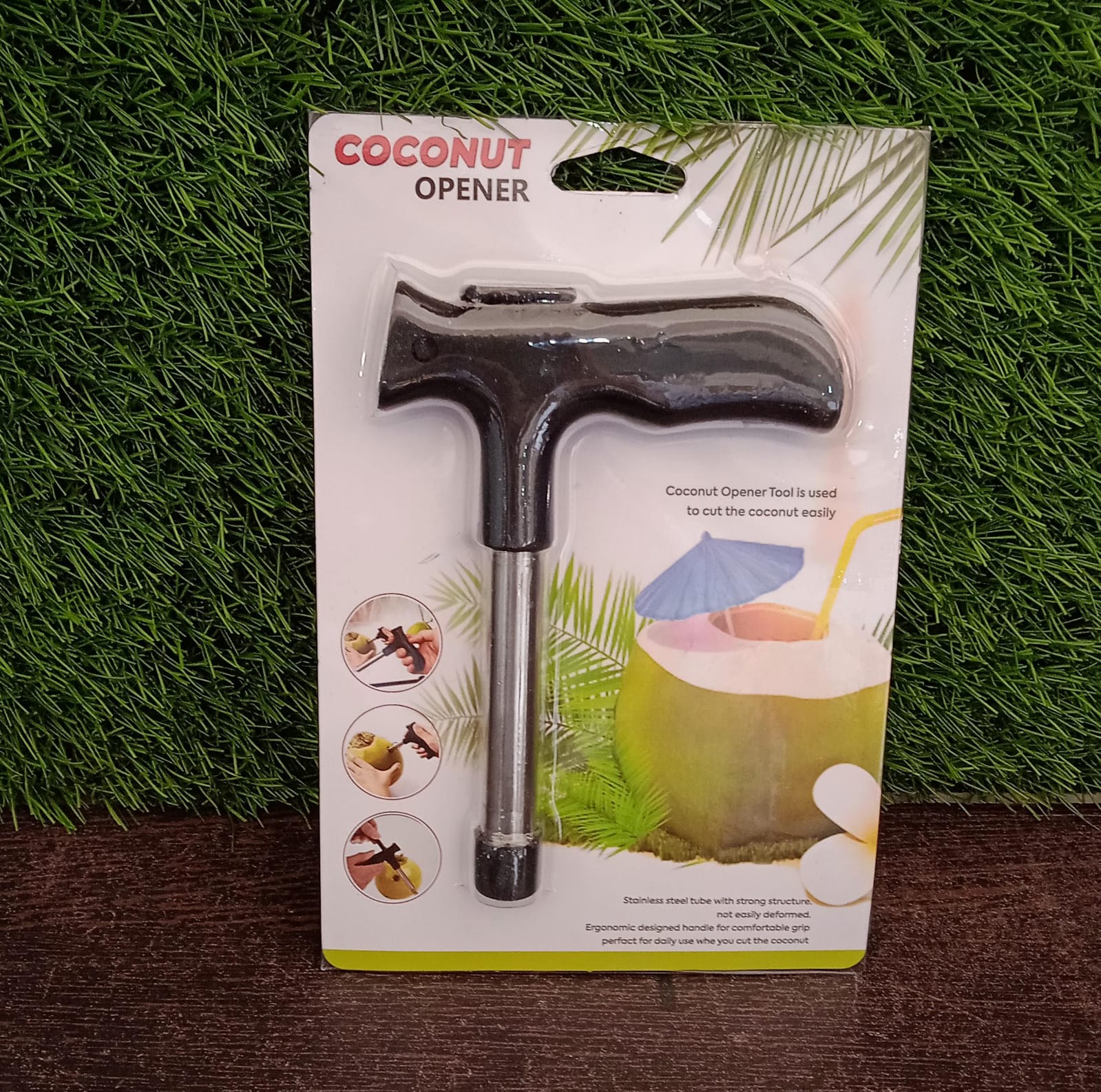 Premium Coconut Opener Tool / Driller with Comfortable Grip